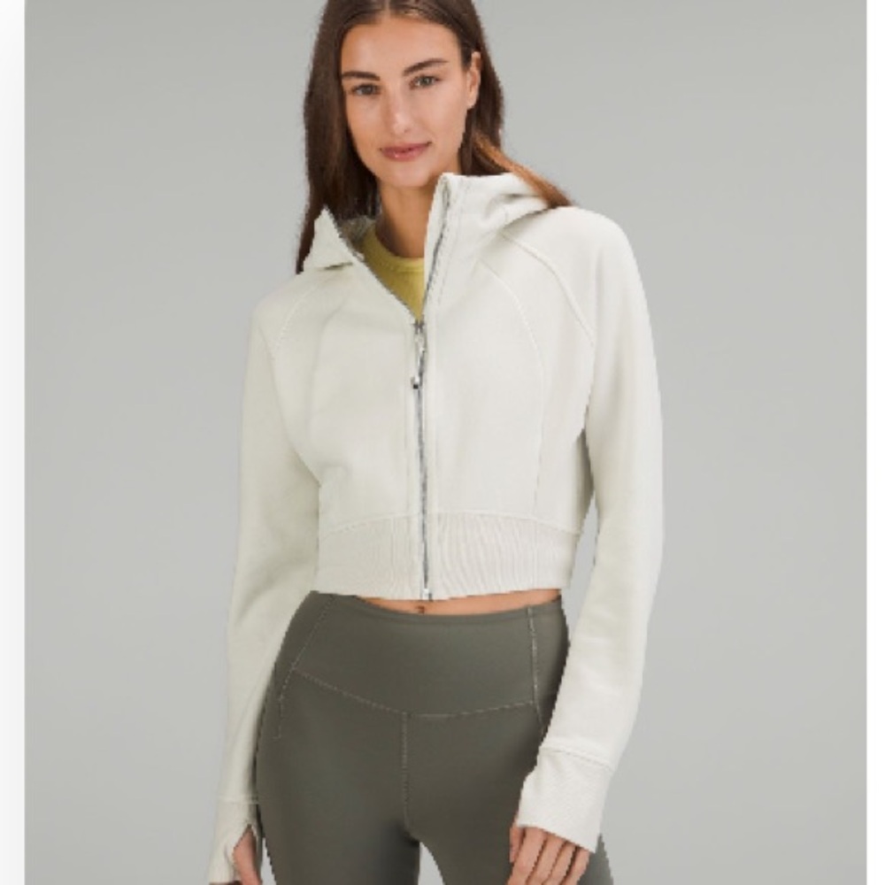 Scuba Full Zip Cropped Hoodie